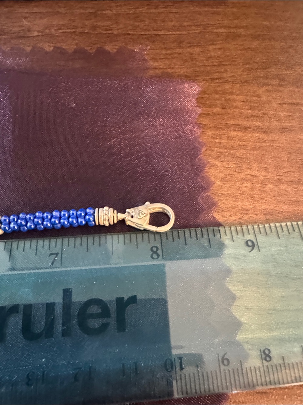 LAGOS Caviar Ultramarine Seven Silver Station Ceramic Bracelet, 5mm - Picture 6 of 6